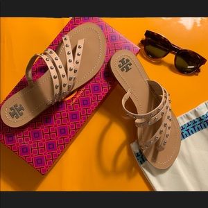New Tory Burch Patos Studded Flat slide